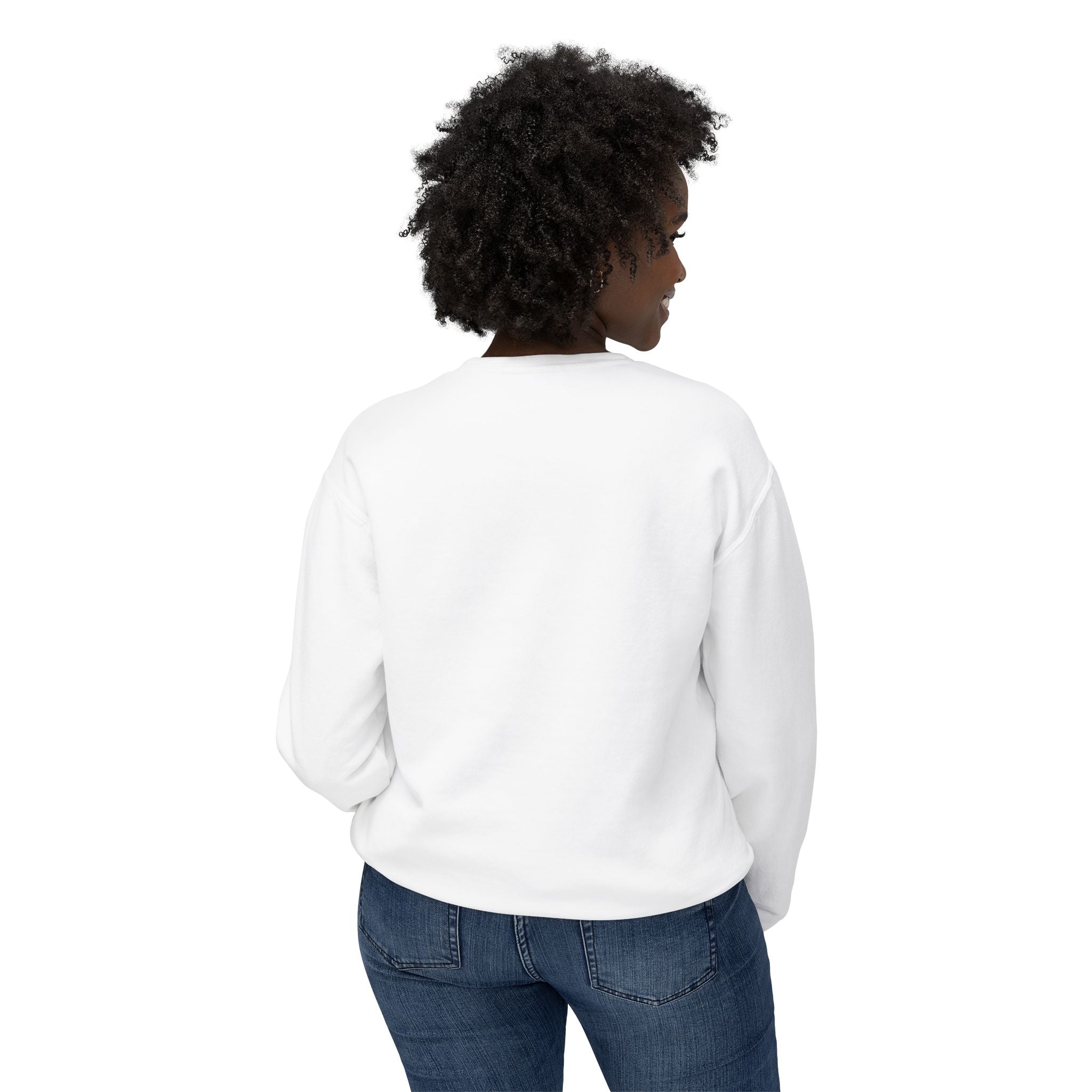 Styled & Unbothered Crewneck Sweatshirt — Hair Stylist Confidence Graphic