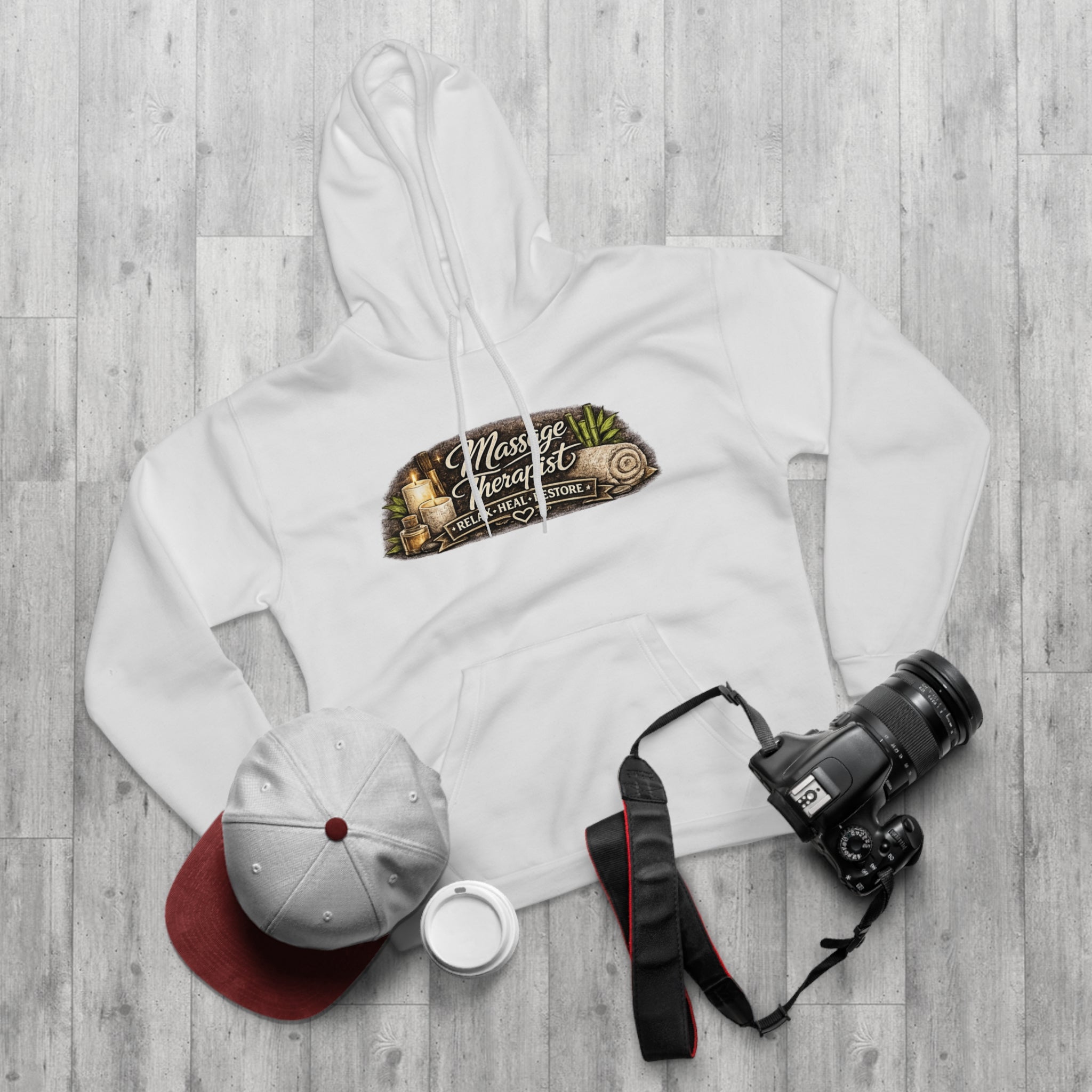 Massage Therapist Hoodie — Relax Heal Restore Pullover