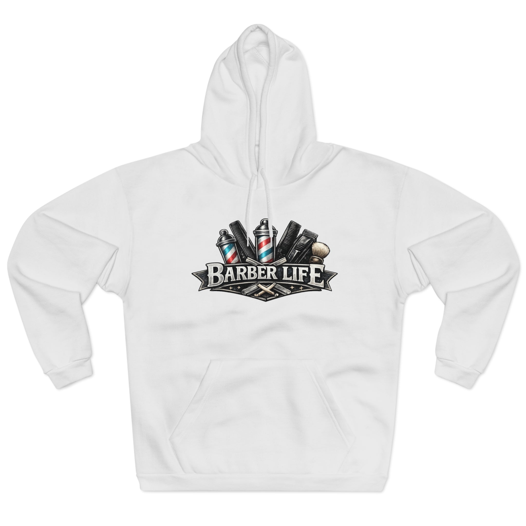 Barber Life Hoodie — 'Barber Life' Logo Sweatshirt for Barbers & Hairstylists