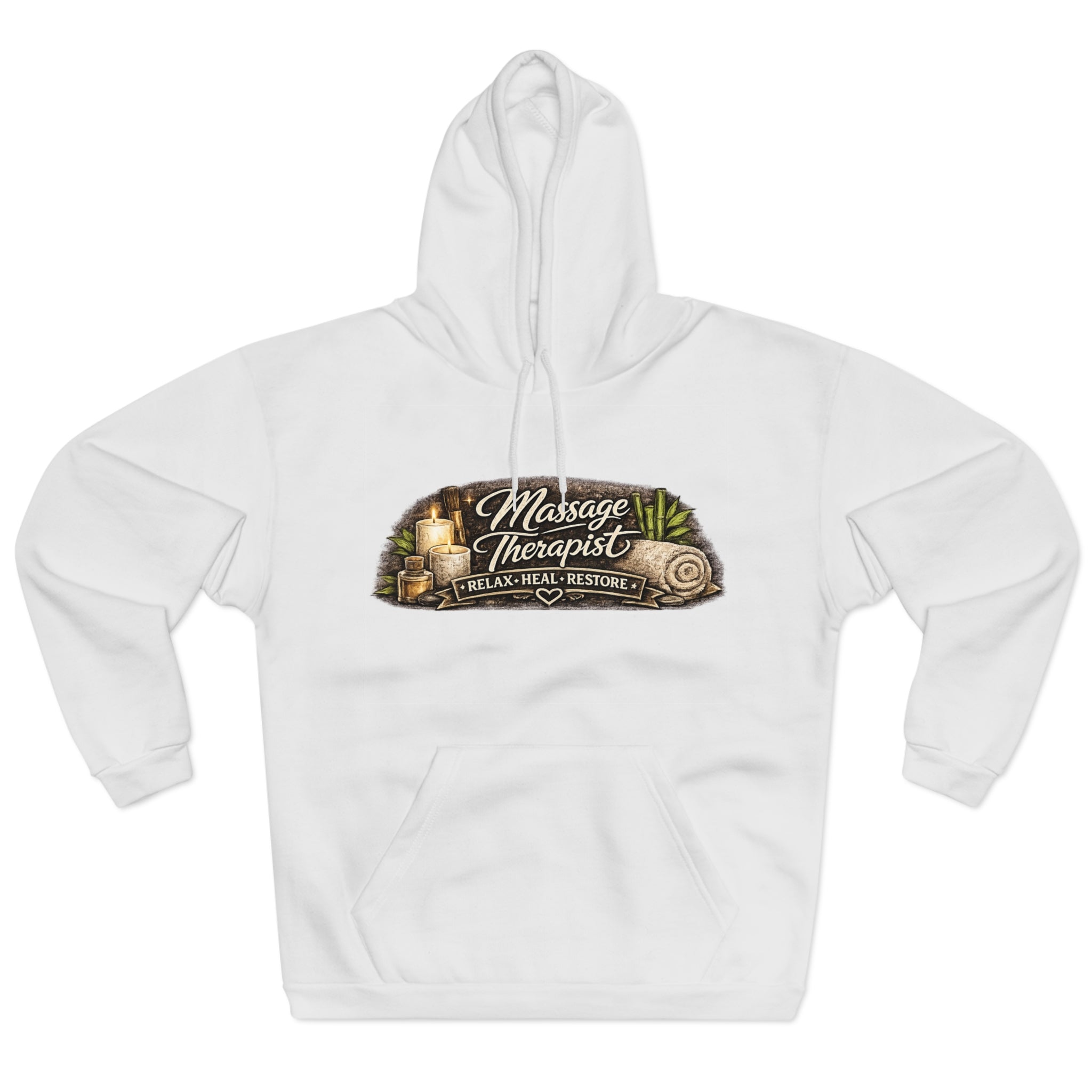 Massage Therapist Hoodie — Relax Heal Restore Pullover