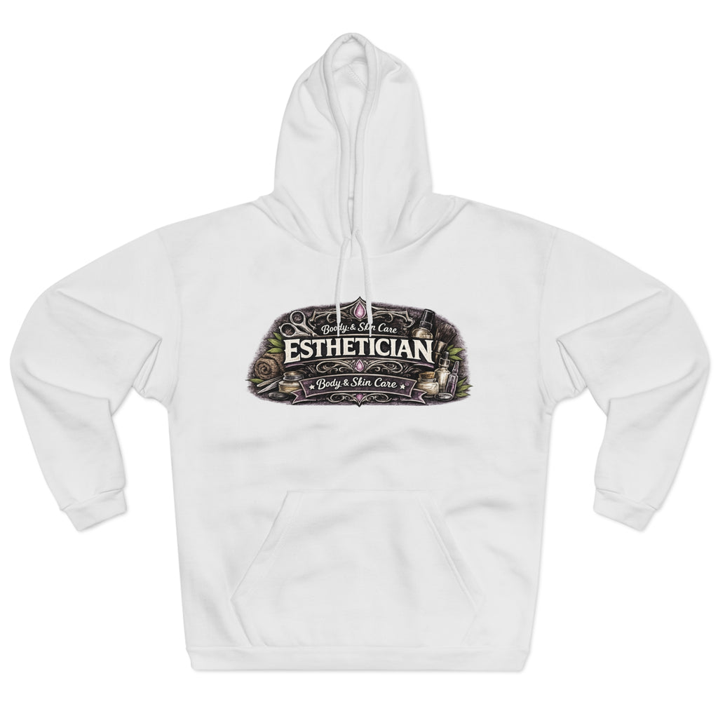 Esthetician Vintage Logo Hoodie – Body & Skin Care Pullover