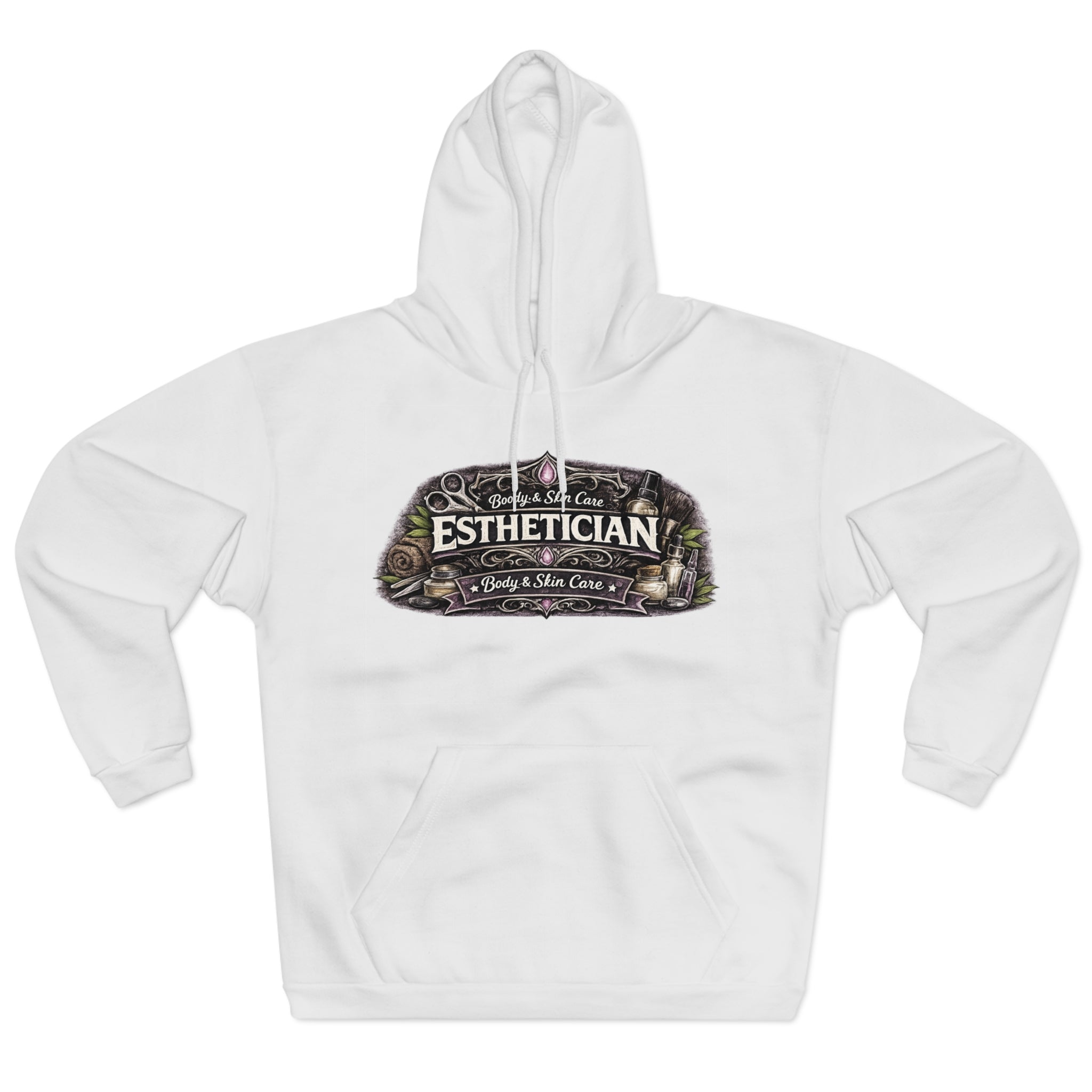 Esthetician Vintage Logo Hoodie – Body & Skin Care Pullover