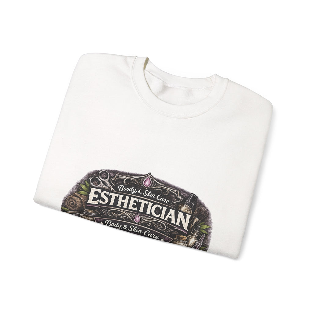 Esthetician Crewneck Sweatshirt — Vintage Beauty & Skin Care Design