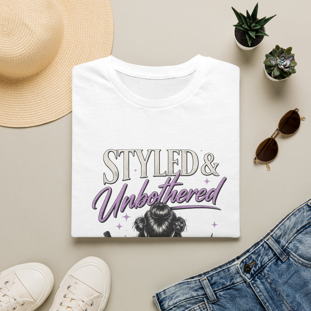 Styled & Unbothered T‑Shirt — Empowered Casual Graphic Tee