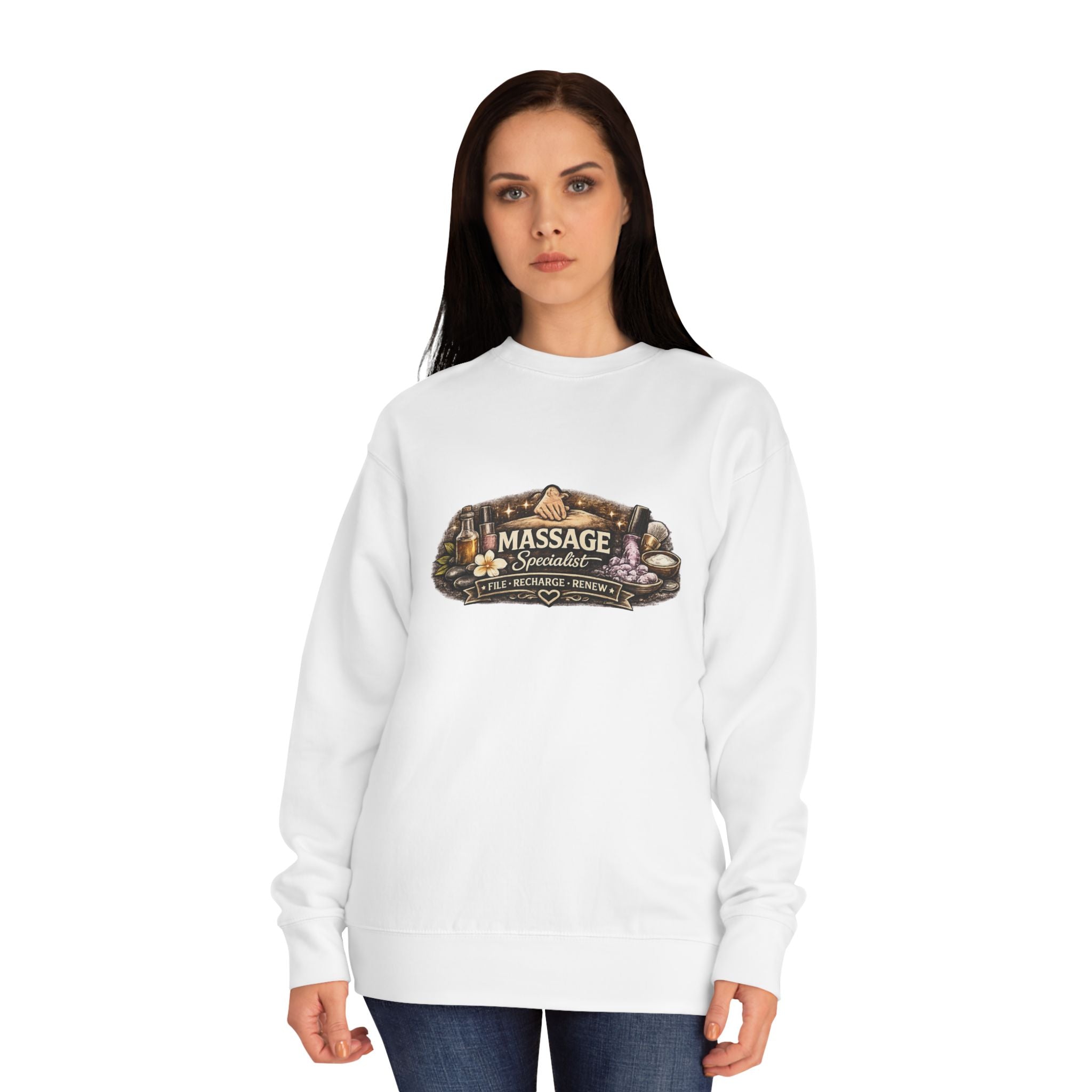 Sweatshirt - Massage Therapist Woodland Logo Crewneck