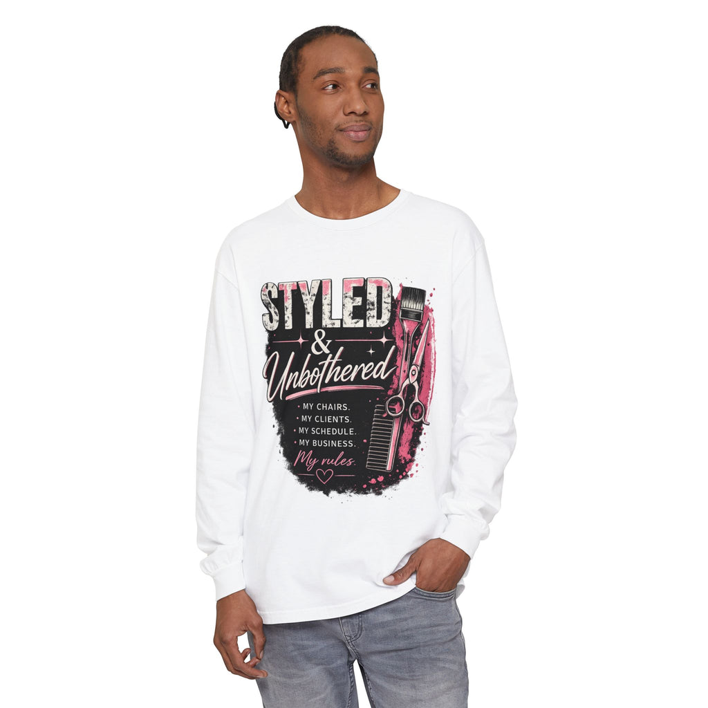 Unisex Garment-dyed Long Sleeve T-Shirt