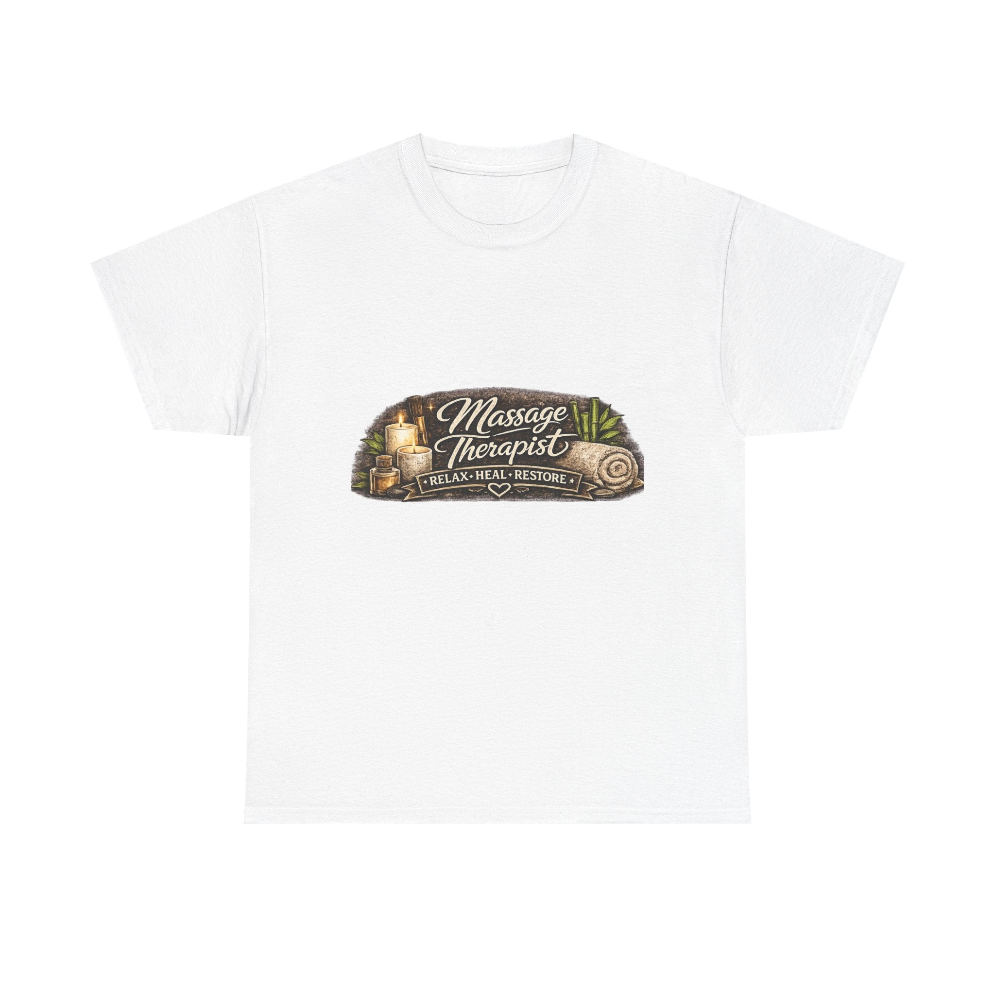 Massage Therapist Tee — Relax, Restore & Rejuvenate Graphic T‑Shirt
