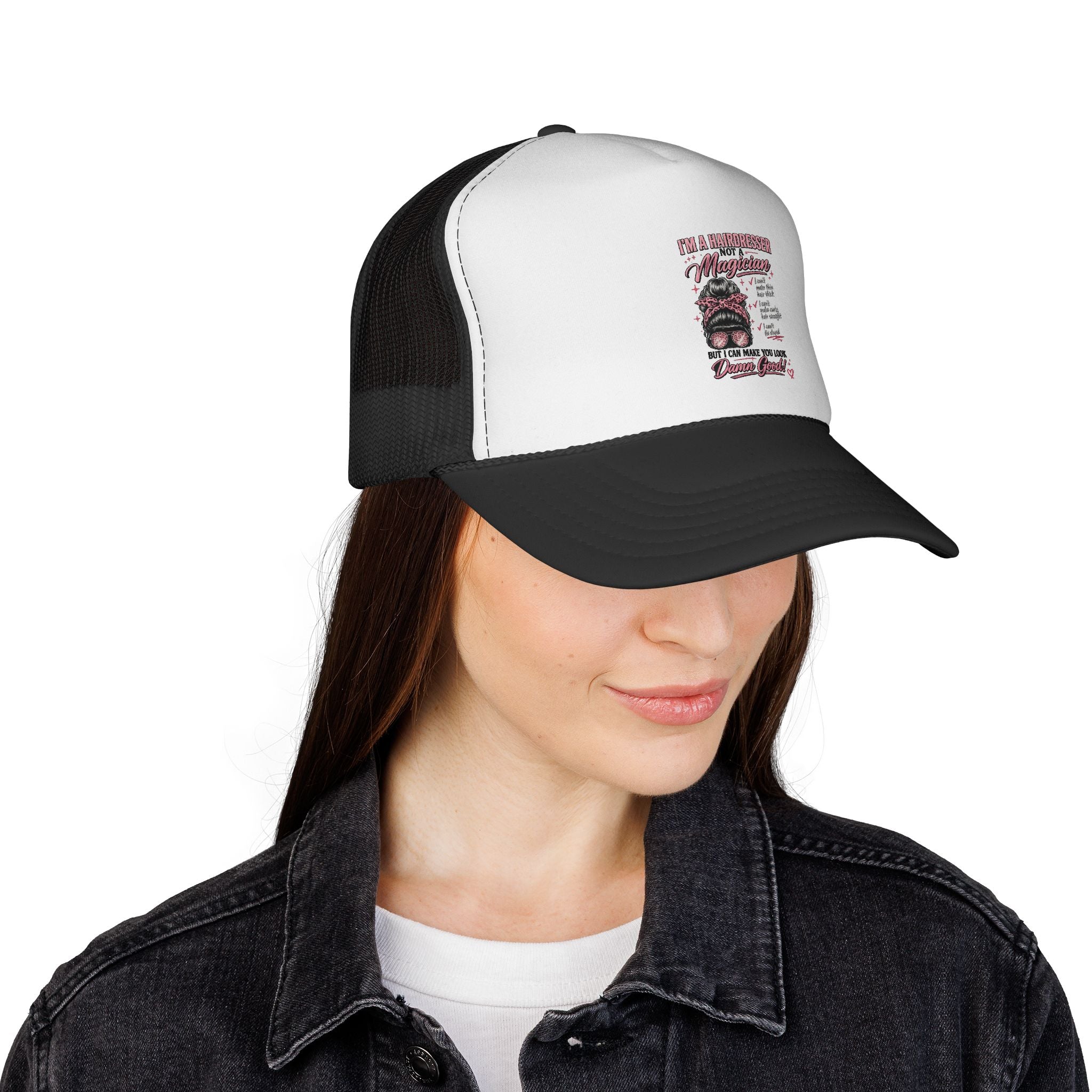 Trucker Hat – Fearless Grandma Vintage Skull Design (“I’m Not Afraid”)