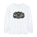 Barber Life Long Sleeve T-Shirt — Vintage Barber Shop Graphic