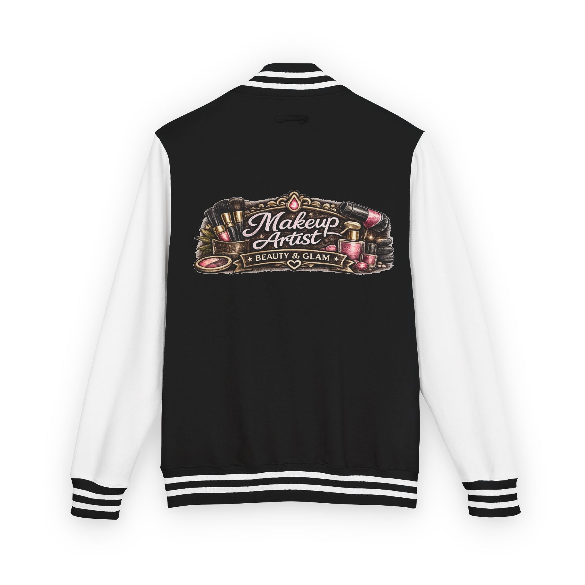Letterman Jacket — 'Makeup Artist' Vintage Beauty Logo Varsity Jacket