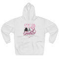 Styled & Unbothered Hoodie — Pink Salon Barber Graphic Pullover