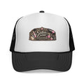 Salon Owner Trucker Cap — Vintage Hair Stylist Logo Hat