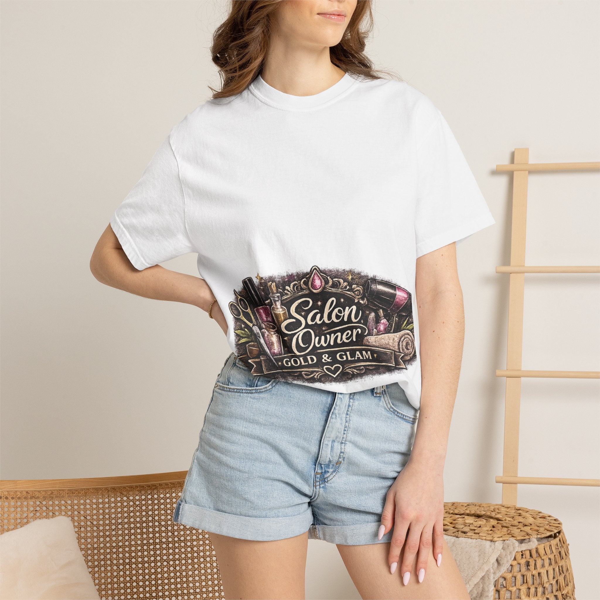 Salon Owner Gold & Glam T-Shirt