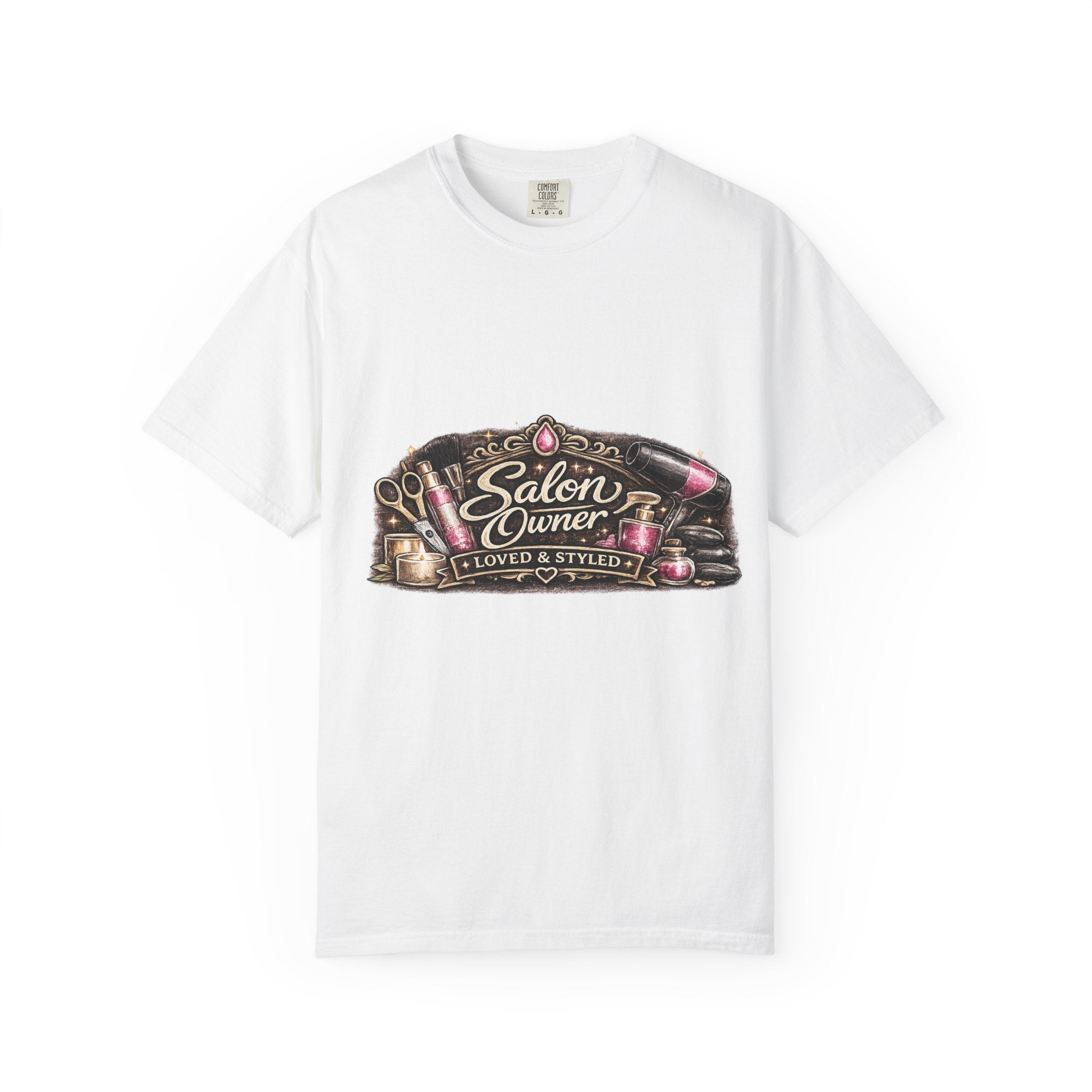 Salon Owner T-Shirt — 'Salon Owner Loved & Styled' Vintage Hairdresser Tee