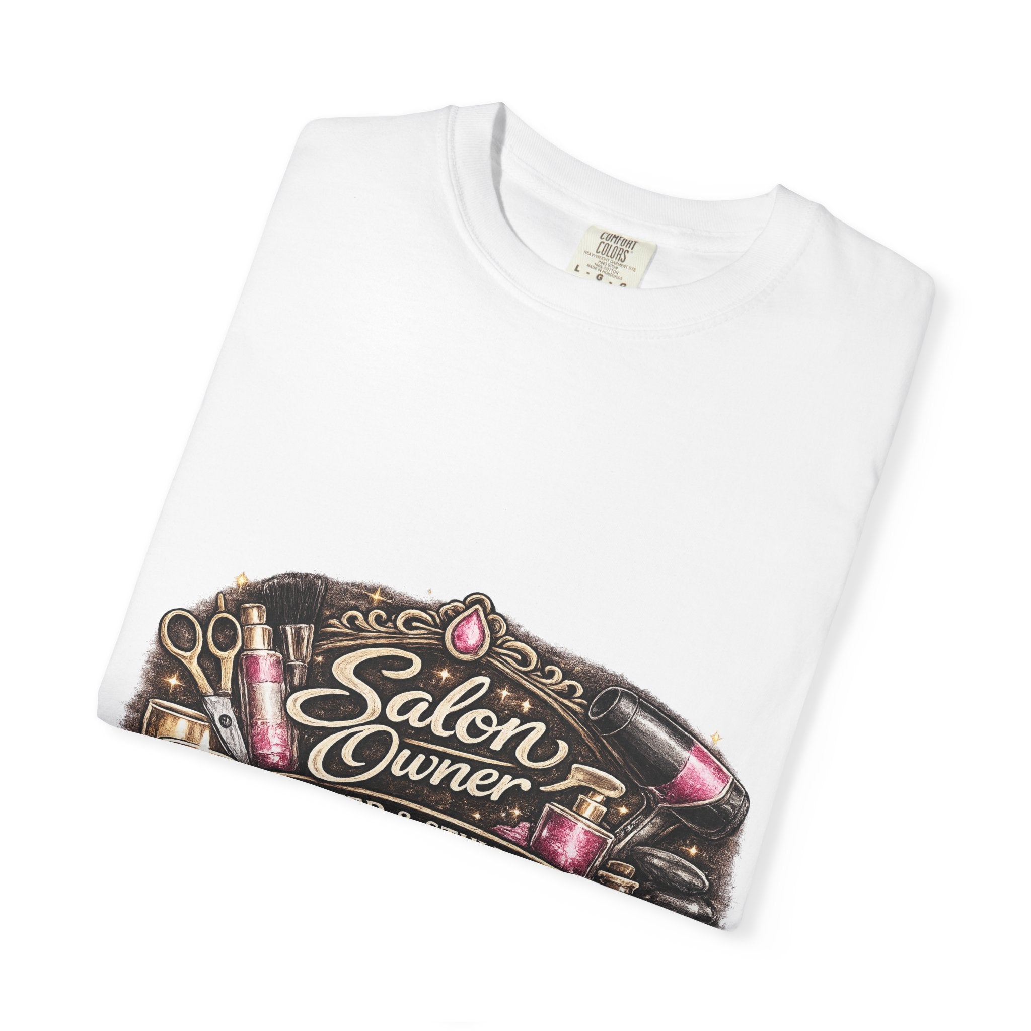 Salon Owner T-Shirt — 'Salon Owner Loved & Styled' Vintage Hairdresser Tee