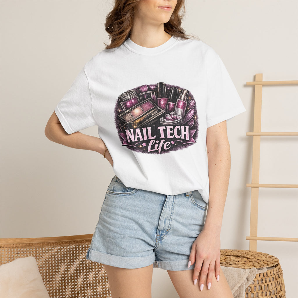 Nail Tech Life T-Shirt — Nail Polish Artist Shirt for Nail Technicians & Salon Pros