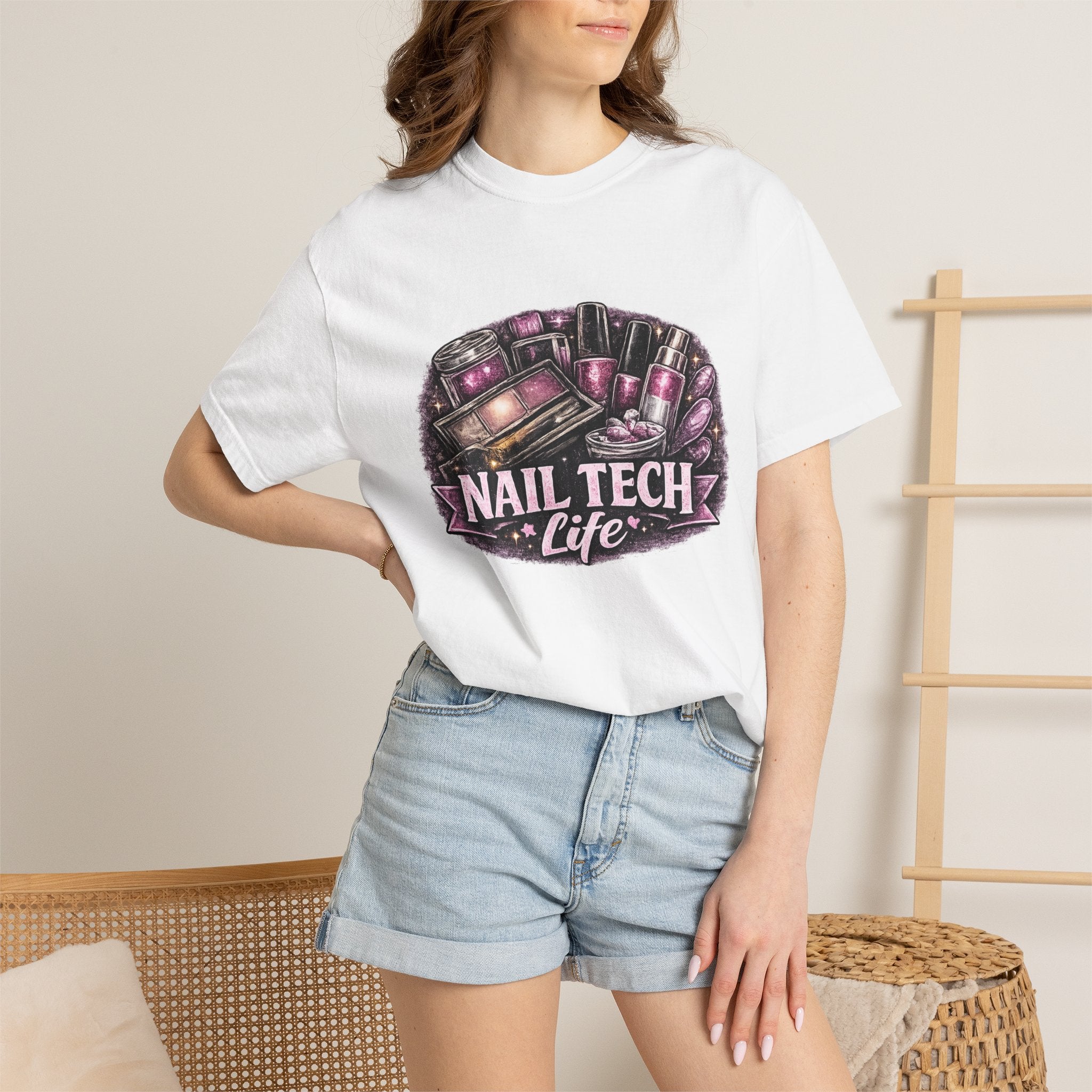 Nail Tech Life T-Shirt — Nail Polish Artist Shirt for Nail Technicians & Salon Pros
