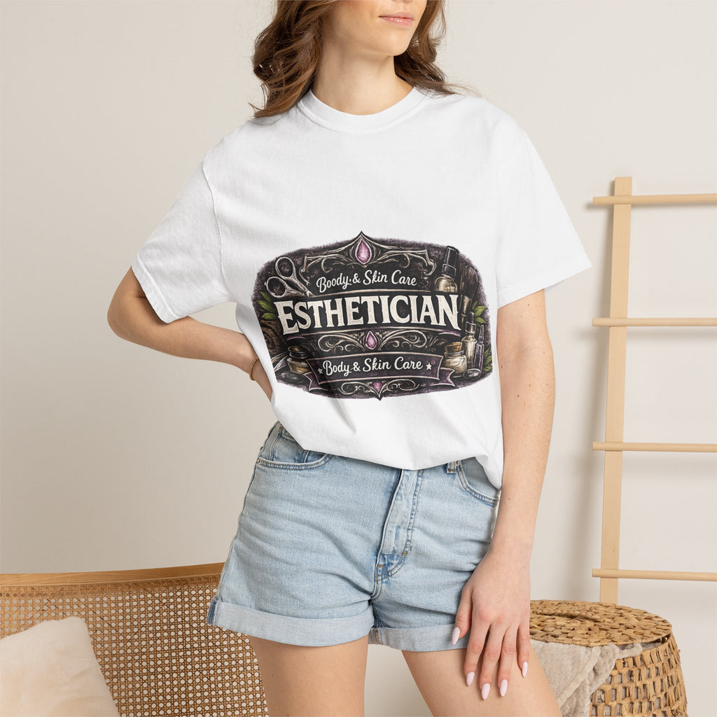 Esthetician Vintage Sign T-Shirt — Body & Skin Care Graphic Tee