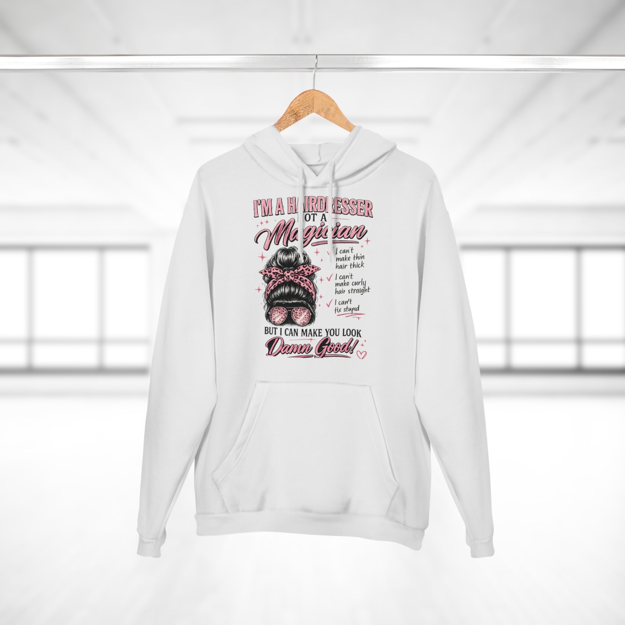 Mechanic Mom Hoodie — "I’m a Mechanic Not Magician" Funny Automotive Gift